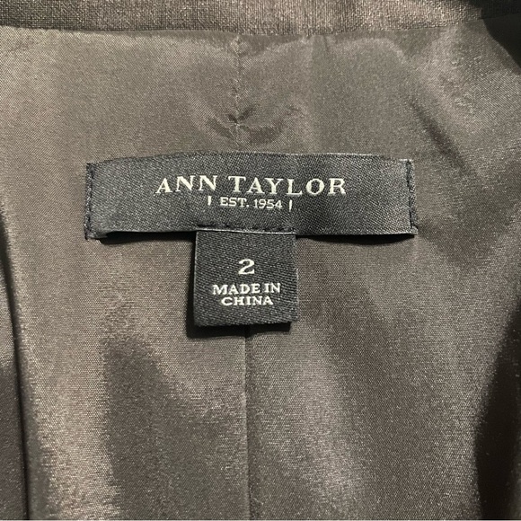 Ann Taylor Brown 2 Button Virgil Wool Blend Career Blazer - Picture 4 of 5